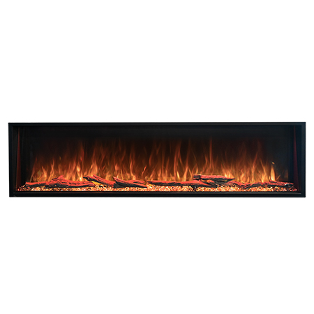 LPS Landscape Pro Slim Linear Electric Fireplace - Modern Flames
