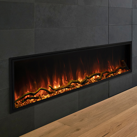 56" Landscape Pro Slim Linear Electric Fireplace - Modern Flames