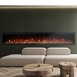 100" Spectrum Slimline Wall Mount Linear Fireplace - Modern Flames