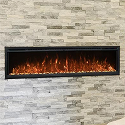 74" Spectrum Slimline Wall Mount Linear Fireplace - Modern Flames