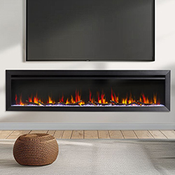 72" Allusion Slim Linear Electric Fireplace - SimpliFire