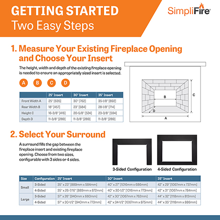 35 Traditional Electric Fireplace Insert - SimpliFire