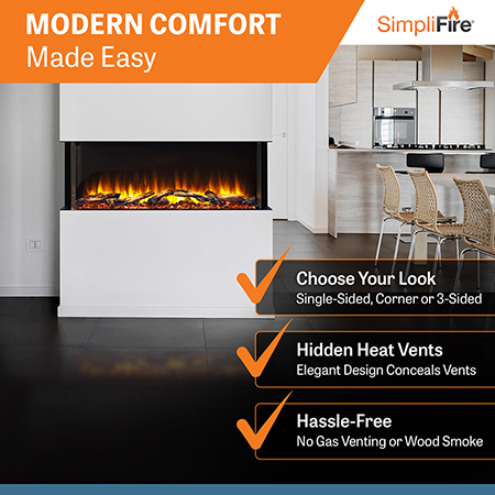 Scion Trinity 55 Linear Electric Fireplace - SimpliFire
