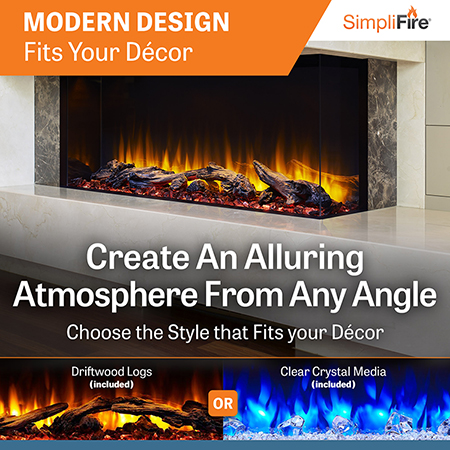Scion Trinity 55 Linear Electric Fireplace - SimpliFire
